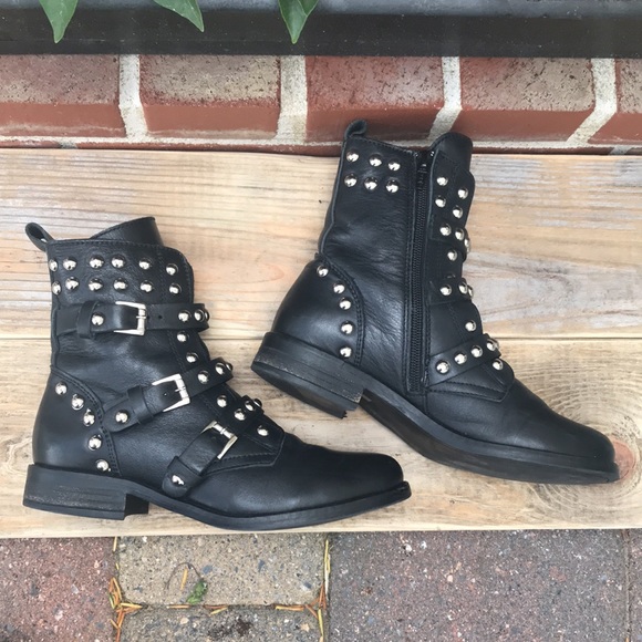 Steve Madden Mexican Leather Studded Boots - Picture 9 of 16